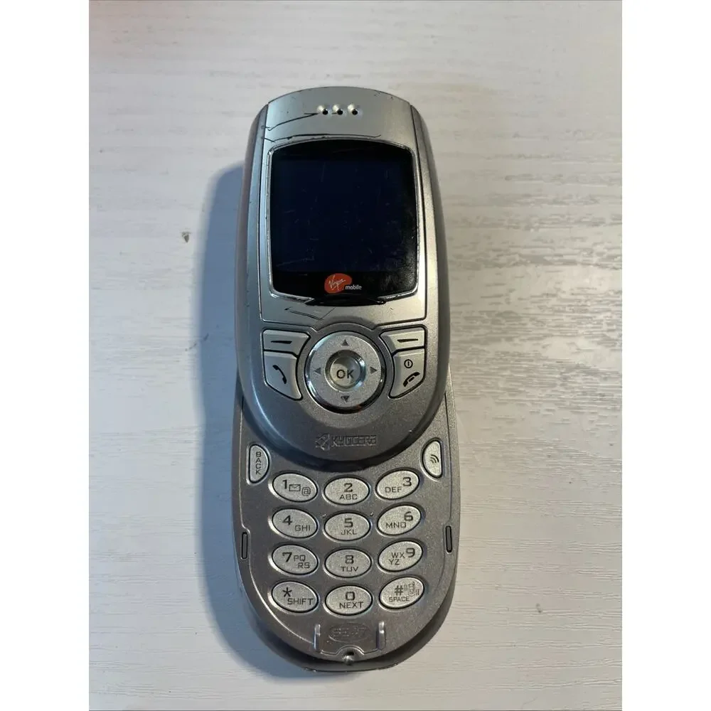 Vintage Kyocera Slider V5 MTV Edition Virgin Mobile - Used (As-Is) Memorabilia